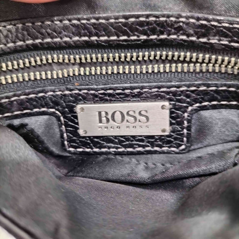 ボスヒューゴボス BOSS HUGO BOSS ステッチ スクエアレザーショルダーバック メンズ