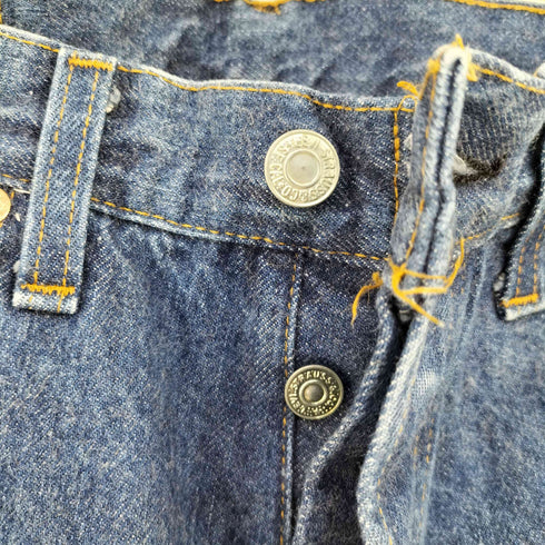 リーバイス Levis 66後期 501 ボタンフライデニム ボタン裏524 スモールe 赤耳 黒カン メンズ 29x36