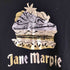 Jane Marple メタリックプリント ロングTシャツ ショートケーキ ラインストーン レディース JPN:M