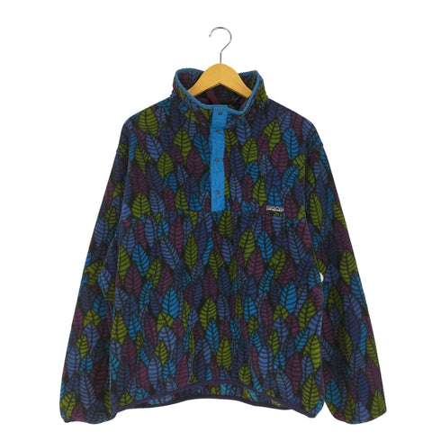 パタゴニア patagonia USA製 SYNCHILLA SNAP-T リーフ柄 シンチラ スナップT ハーフジップ フリース メンズ import:L