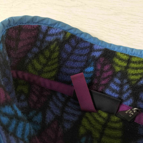 パタゴニア patagonia USA製 SYNCHILLA SNAP-T リーフ柄 シンチラ スナップT ハーフジップ フリース メンズ import:L