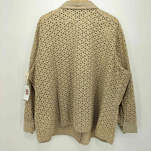 susan graver style 90-00S フラワーモチーフ シースルー L/Sシャツ レディース 3X