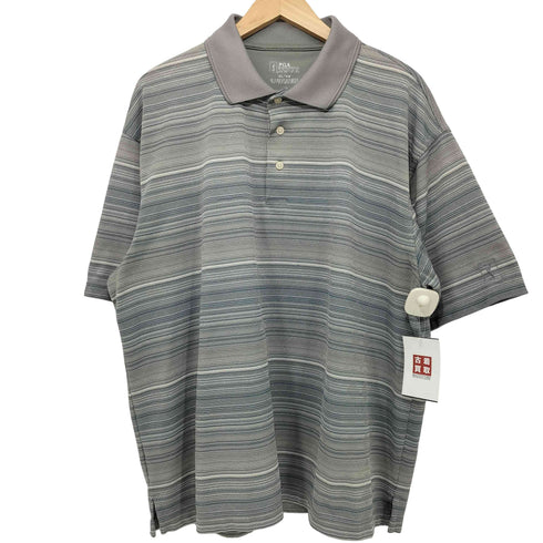 PGA TOUR 総柄 S/S ポロシャツ メンズ import:XL