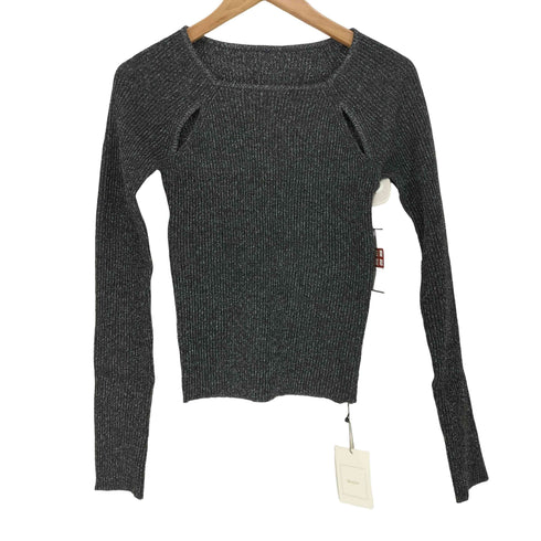 Reurie' 24AW slit shoulder lame knit sweet レディース FREE