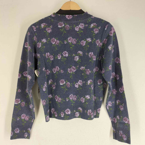 Jane Marple 薔薇柄 クルーネックカーディガン レディース JPN:M