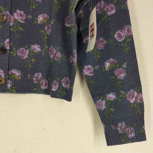 Jane Marple 薔薇柄 クルーネックカーディガン レディース JPN:M