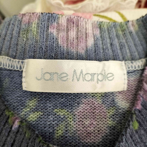 Jane Marple 薔薇柄 クルーネックカーディガン レディース JPN:M