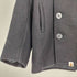 アベイシングエイプ A BATHING APE USA製 裏地 カモ柄 U.S.740N PEA JACKET ウール ナイロン Pコート メンズ JPN:L