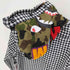 アベイシングエイプ A BATHING APE DESIGN AND ASSEMBLE 1st カモ シャーク フード ギンガムチェック ネコ目ボタン フーデッド コットン フランネル シャツ メンズ JPN:L