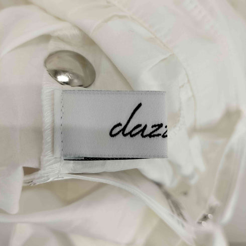ダズリン dazzlin キャンディースリーブオフショルシャツブラウス レディース S