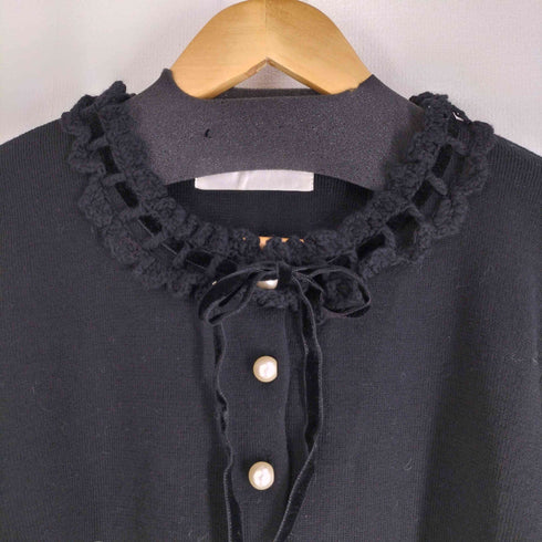 Jane Marple パール釦 リボンカーディガン レディース JPN:M