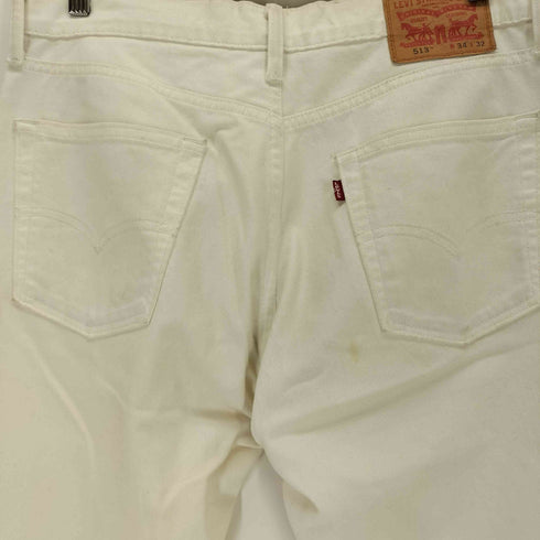 リーバイス Levis 513 ジップフライ ホワイト デニム パンツ メンズ W34 L32