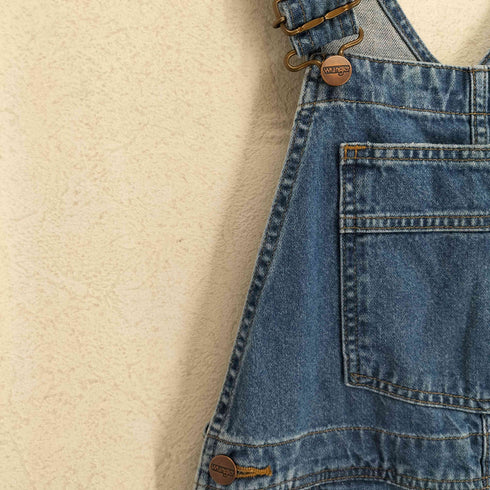 ラングラー Wrangler ダメージ加工デニムオーバーオール レディース S