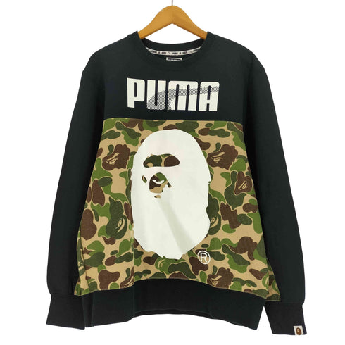 アベイシングエイプ A BATHING APE 15AW ABC Camo エイプヘッド プリント クルーネック スウェット トレーナー メンズ JPN:L