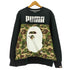 アベイシングエイプ A BATHING APE 15AW ABC Camo エイプヘッド プリント クルーネック スウェット トレーナー メンズ JPN:L