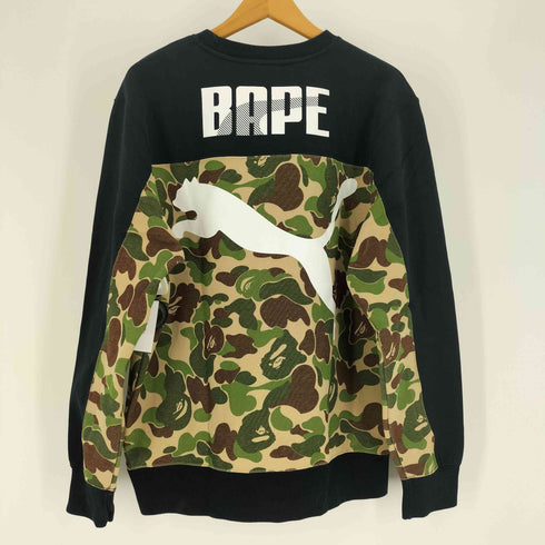 アベイシングエイプ A BATHING APE 15AW ABC Camo エイプヘッド プリント クルーネック スウェット トレーナー メンズ JPN:L