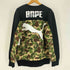 アベイシングエイプ A BATHING APE 15AW ABC Camo エイプヘッド プリント クルーネック スウェット トレーナー メンズ JPN:L