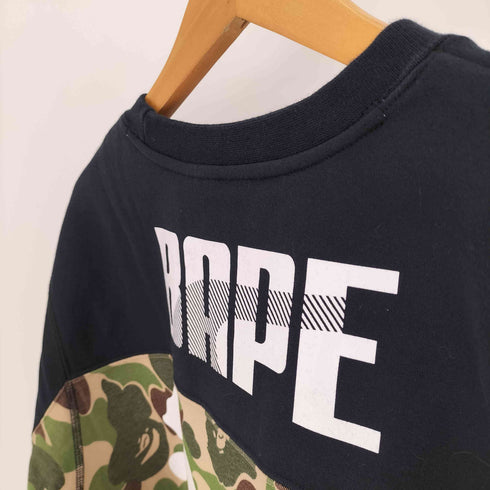 アベイシングエイプ A BATHING APE 15AW ABC Camo エイプヘッド プリント クルーネック スウェット トレーナー メンズ JPN:L