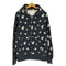 アベイシングエイプ A BATHING APE COLLEGE FULL ZIP HOODIE カレッジ エイプヘッド 総柄 モノグラム フルジップ パーカー 蓄光 Grow In The Dark メンズ JPN:L