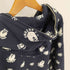 アベイシングエイプ A BATHING APE COLLEGE FULL ZIP HOODIE カレッジ エイプヘッド 総柄 モノグラム フルジップ パーカー 蓄光 Grow In The Dark メンズ JPN:L