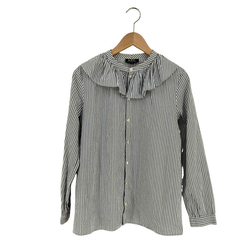 アーペーセー A.P.C. ストライプ フリルブラウス レディース EUR:38