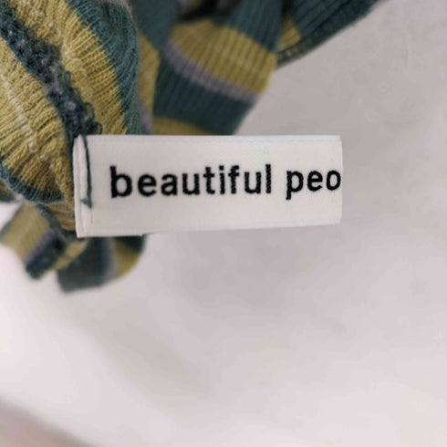 ビューティフルピープル beautiful people マルチボーダー ウールモックネックニット レディース JPN:38