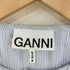 ガニー Ganni Stripe Cotton Peter PanCollar Blouse ストライプブラウス レディース EUR:38