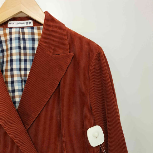 ユニクロイネスドラフレサンジュ UNIQLO INES DE LA FRESSANGE 2023AW コーデュロイダブルジャケット レディース