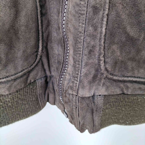 ザラマン ZARA MAN スエードレザーマルチジップブルゾン メンズ import:M