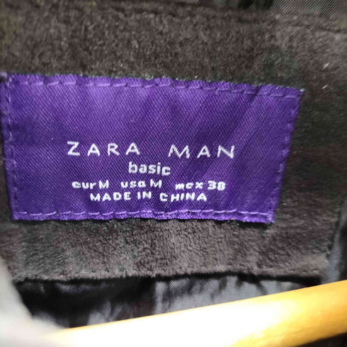 ザラマン ZARA MAN スエードレザーマルチジップブルゾン メンズ import:M