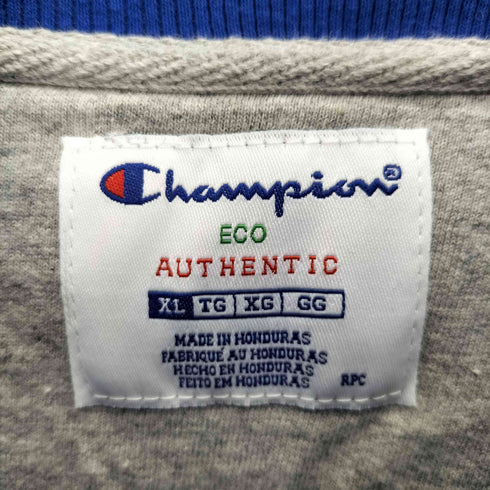 チャンピオン Champion ECO AUTHENTIC 目あり 刺繍 クルーネック スウェット メンズ import:XL