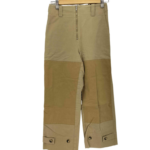 マカフィー MACPHEE ストレッチチノ パッチワーククロップドパンツ レディース JPN:36