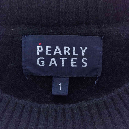 パーリーゲイツ PEARLY GATES カシミヤクルーネックセーター レディース 1