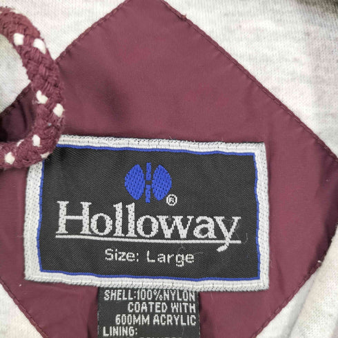 ホロウェイ HOLLOWAY フロントロゴ刺繍 ナイロンシェルパーカー GOLDEN FOOTBALL メンズ import:L
