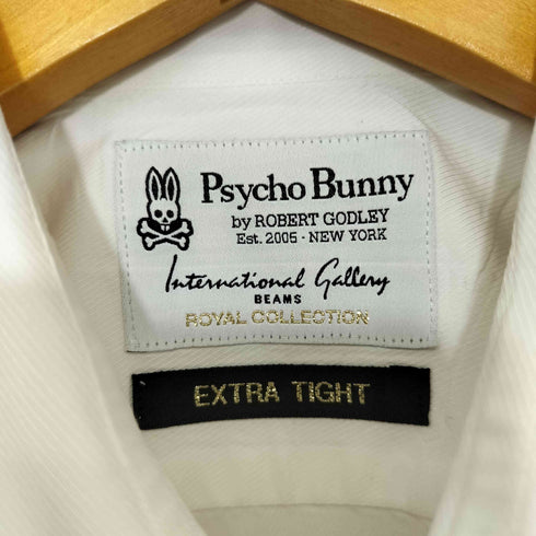 サイコバニー Psycho Bunny EXTRA TIGHT ワンポイント刺繍 L/Sシャツ メンズ JPN:M