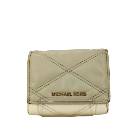 マイケルコース Michael Kors キルティング コンパクトウォレット レディース