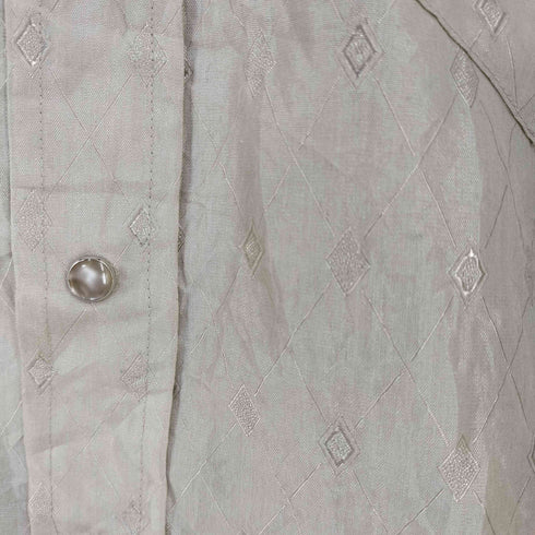 ラングラー Wrangler MADE IN USA コットンポリ ウエスタンシャツ LONG TAILS 襟芯 メンズ 16 1/2-36