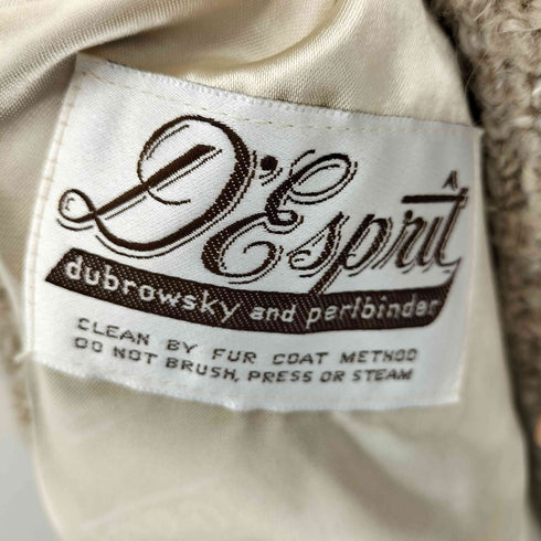 Dubrowsky and Perlbinder 50S~60S ニット切替 ファージャケット レディース