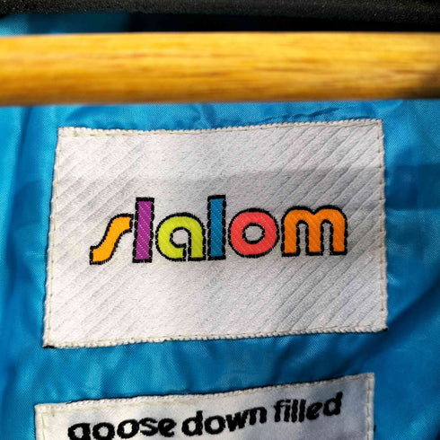 slalom MADE IN USA ロゴ刺繍 グースダウン スキージャケット レディース US:6