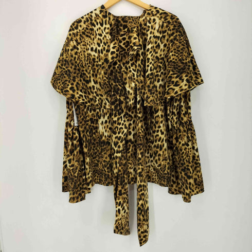 ザダラス THE DALLAS レオパード レイヤードデザイン L/S シャツ ブラウス レディース JPN:2