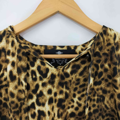ザダラス THE DALLAS レオパード レイヤードデザイン L/S シャツ ブラウス レディース JPN:2