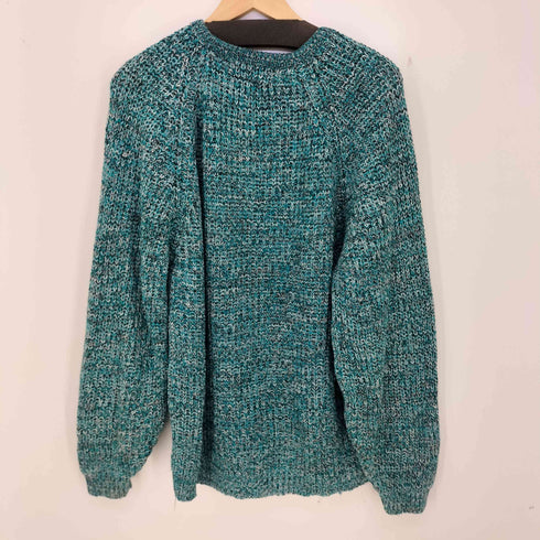 segments ミックス編み クルーネック アクリルニット メンズ import:L