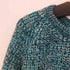 segments ミックス編み クルーネック アクリルニット メンズ import:L