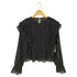 ザラ ZARA ドット柄 フリルブラウス レディース import:L