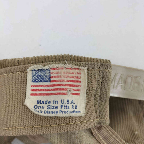 80-90s MADE IN USA 企業ロゴ刺繍 細畝コーデュロイキャップ スナップバック メンズ ONE SIZE