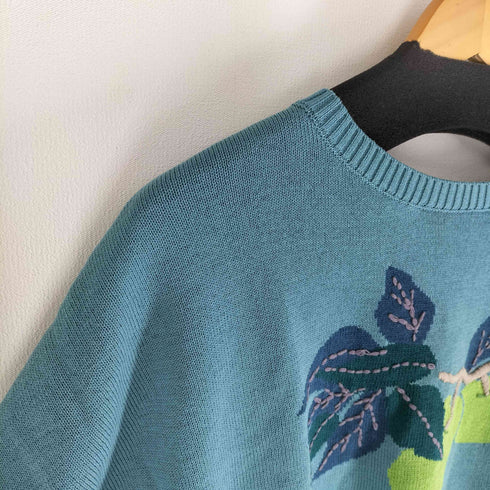 ホコモモラ Jocomomola 24ss アップルインターシャ レースアップニット レディース 40
