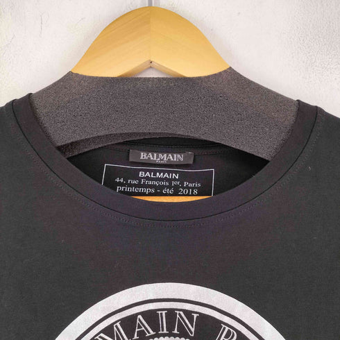 バルマン BALMAIN ロゴプリント S/S Tシャツ メンズ JPN:M