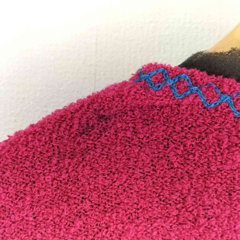 オゾンコミュニティー OZONE COMMYUNITY 90-00s パイル地 刺繍 チャイナカーディガン レディース