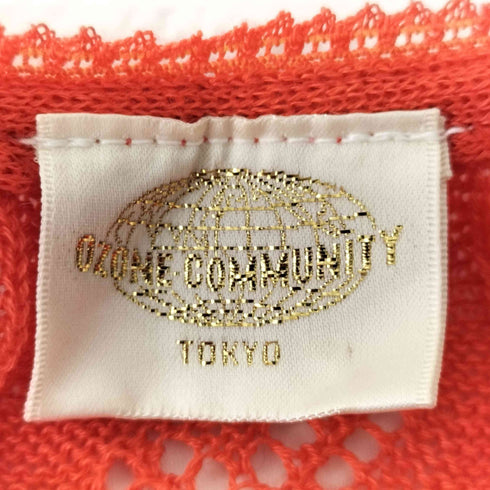 オゾンコミュニティー OZONE COMMYUNITY ボーダーチュニックレースカーディガン レディース