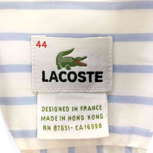 ラコステ LACOSTE 90s ストライプシャツ メンズ 44